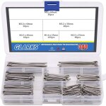 340 - pieces 6 tailles en acier inoxydable 304 pin clip principales ultraconfortables assortiment kit ...