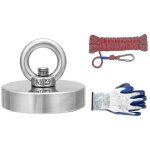 35 - 600kg neodymium fishing salvage recovery magnet with 20m rope and gloves for detecting metal treasure ... 35 - 600kg neodymium fishing salvage recovery magnet with 20m rope and gloves for detecting metal treasure ...