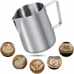 350ml pot  lait 304 acier inoxydable pichet  lait gravure gradu  l'intrieur pour faire mousse le ...