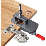 35mm cach� charni�re jig avec pince, coupe en acier inoxydable style cach� charni�re jig guide de forage ...