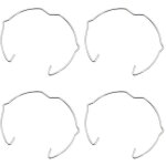 36 pi�ces anneaux de fixation de lampe pour spot gu10 mr16 50mm argent� clip de ressort de retenue de ...