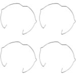 36 pices anneaux de fixation de lampe pour spot gu10 mr16 62mm argent clip de ressort de retenue de ...