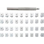 36 pices timbres en cuir alphabet a  z outils d'estampage 3mm numro timbres 0 - 9 lettres - fei yu ...