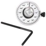 360� jauge de serrage angulaire , 1 / 2 pouce jauge d'angle r�glable angle d'entra�nement couple angulaire ...