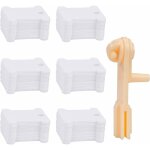 360 pices blanc bobine plaque de fil en plastique broderie croix canette avec 1 enrouleur de fil pour ...