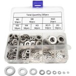 360 pi�ces rondelles pour gonds de porte, rondelle inox?rondelle de blocage?rondelles metal?de blocage ...