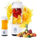 380ml mixeur portable pour smoothies et shakes - mini blender avec 6 lames et port usb rechargeable - ...