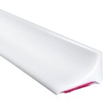 39inch / 1m blanc barriere douche et syst�me de r�tention silicone, anti d�bordement seuil de douche ...