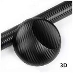 3d film vinyle (2pcs), 3d autocollant fibre carbone adh�sif pour voiture , arri�re coque de smartphone, ...