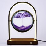 3d sand art liquid motion 3d mobile sand art lampe de table, peinture rapide lampe de chevet sablier ...