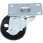 3in swivel caster cast iron rotating plate dual bearing universal wheel replacement for trolley - crea ...