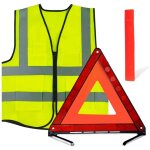 3in1 triangle et gilet jaune pour voiture, triangle voiture, gilet voiture, 360 degr�s triangle d'urgence, ...