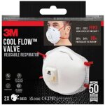 3m - masque anti poussiere ffp3 lot de 2