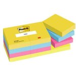 3m - post - it haftnotiz 653 - tfen 38x51mm 100bl farbig 12 st. / pack.