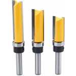 3pcs 8mm tige fraise  affleurer, fraise  araser fraise  copier avec roulement suprieur, outils de ...