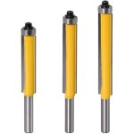 3pcs 8mm tige fraise à affleurer à roulement, fraise à copier avec roulement supérieur, extra - longue ... 3pcs 8mm tige fraise à affleurer à roulement, fraise à copier avec roulement supérieur, extra - longue ...
