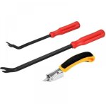 3pcs agrafeuse tapissier, arrache - clous, tack puller tool, d�capant d'agrafes de rembourrage et de ...