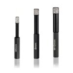 3pcs ardoise tr�pan diamant 6mm 8mm 10mm outil de forets en marbre pour carreaux de c�ramique - lntyq ...