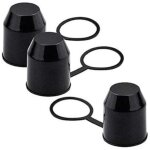 3pcs capuchon pour attelage de remorque, remorque attelage boule couverture auto, 50mm remorque couverture ...