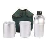 3pcs cookware set aluminum canteen cup wood stove set with cover bag for camping hiking backpacking