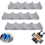 3pcs �tag�re � vin en plastique style europ�en casier � vin antid�rapant organisateur de canettes de ...