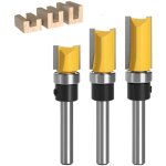 3pcs fraise a copier 6mm , fraise defonceuse, fraise a bois, fraise affleureuse, fraises pour d�fonceuses, ...