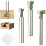 3pcs fraises pour d�fonceuses, fraise bois tige 7. 96mm / 9. 52 mm / 12. 7 mm fraise � copier fraise ...