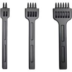 3pcs outils de couture de poin�on de trou en cuir, poin�ons pour cuir, diy cuir kit outils, prong lacing ...