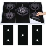 3pcs plaque de cuisson � gaz protection en t�flon, tapis de cuisini�re � gaziniere gaz r�utilisables, ...