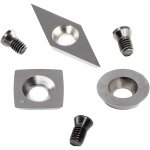 3pcs plaquettes de coupe en carbure de tungstne pour outils de tournage  tour  bois (comprend carr ...