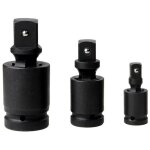 3pcs set de cardans  choc 1 / 2 3 / 8 1 / 4 adaptateurs rducteurs avec systme  bille et ressort cardans ...