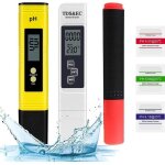 3pcs testeur de qualit� de l'eau, testeur ph m�tre �lectronique, tds&ec m�tre temp�rature, stylo de d�tection ...