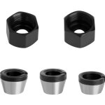 3pcs t�te de mandrin pour rogneuse / �lectrique pince, mandrin de pince de routeur, 6 mm / 6, 35 mm / ...