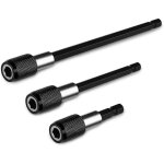 3pcs tige d'extension magn�tique, perceuse �lectrique tournevis embout, foret de 1 / 4 hexagonale barre ...
