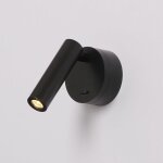 3w 3000k noir applique murale led interieur liseuse de chevet avec interrupteur spot r�glable pour chambre ...