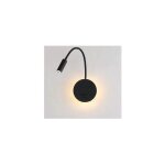 3w + 8w led lampe de chevet noir applique liseuse applique de chevet pour lire led lampe de lecture de ...