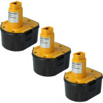 3x batterie compatible avec dewalt dc980ka, de9071, dw965k, dc945kb, dc940ka, dw9072, dw9074, dc980kb ...