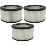 3x filtre compatible avec aspiracenere nrj802 18l / 80860 1200w aspirateur de cendres - filtre hepa contre ...