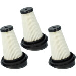 3x filtre compatible avec moulinex x - pert 160 ms7221wo, x - pert 160 ms7233wo aspirateur - filtre hepa ...