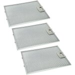 3x filtres permanent � graisse compatible avec bosch dke745l / 01, dke745l / 02, dke745mgb / 01, dke745n ...