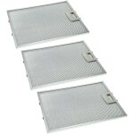 3x filtres permanent � graisse compatible avec siemens lc47650 / 01, lc47950 / 01, lc47955 / 01, lc48650 ...