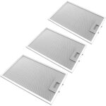 3x filtres permanent � graisse compatible avec siemens lc66650 / 04, lc66651 / 01, lc66651 / 02, lc66651 ...