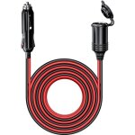 4. 0m rallonge prise allume - cigare de voiture �tanche avec fusible 15a, 12v / 24v adaptateur allume ...