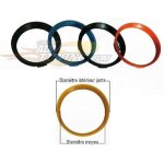 4 bagues de centrage - ext 73 - 73. 1 - int 54. 1 compatible avec toyota citroen c1 peugeot 107