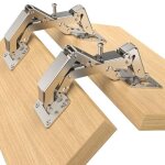 4 charni�res � fermeture douce � 170� pour portes de placard, sans per�age pr�alable, charni�res pour ...