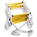 4 etages, 10m �chelles de secours 10m avec mousquetons, charge max 450kg - �chelles d'incendie en cas ...