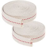 4 mtres coton mche de lampe, mches de rechange lanterne mches pour brleurs lampes  huile ( blanc ...
