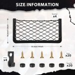 [4 pack filet rangement pour voiture, filet de rangement de coffre, grande taille, sac pocket organizer ...