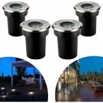 4 pcs 1w spot led encastrable exterieur rond led neutral white éclairage de chemin jardin éclairage encastré ... 4 pcs 1w spot led encastrable exterieur rond led neutral white éclairage de chemin jardin éclairage encastré ...