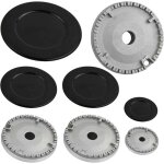 4 pcs chapeaux de br�leurs, br�leur cuisini�re � gaz, chapeau de couronne de br�leur � gaz, pour plaques ...